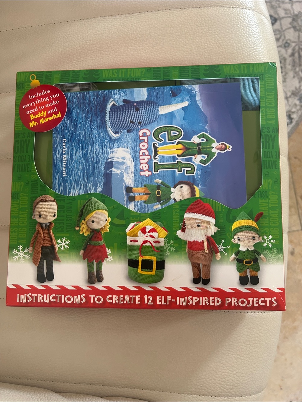 Warner Bros. Elf Crochet Kit — Green, Red, White, Yellow, Black